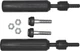 Santoro Fabworx Shock Mount Sliders Black Dyna 09-17 Suspension