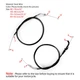 Motorcycle Throttle Cable Fit Kawasaki ER300 Z300 2015-16 EX250 Ninja 250R 13-18