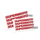 3D Supermoto Use Removable Decal Rim Wheel Sticker 4 Side Set For HONDA XR 650L