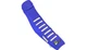 Dcor 30-50-144 Seat Cover - Blue Sides - Blue Top with White Ribs
