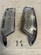 NOS UNPAINTED TRIUMPH FUEL GAS TANK BADGE EMBLEMS PAIR 1969-83 T120 T140 82-9700