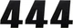 Moose Race Number Pack #4 4.5" Black 3-Pack