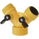 Camco 20073 Garden Hose Y Plastic Shut-Off Valve