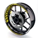 17 inch GP02 Yellow Vinyl Wheel Rim Stickers For Yamaha FZ07 MT-07 18 19 20 21