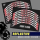 Reflective Rim Wheel Stickers Fits 17" SH11 For Ducati 1199 Panigale 13-16 15 14