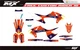 Fit KTM XCW XCFW EXC EXCF 2020 to 2023 & 2019 to 2022 SX SXF XC XCF graphic kit