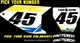 Husqvarna TC 65 2017 Pre Printed Number plate Backgrounds FAST GUY W/AIRBOX