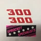 300 Displacement Decal Sticker Set  Radiator Shroud  Sprocket Spec. Sticker KTM