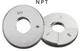 1Pcs  NPT 3/4-14 Pipe thread ring gauge American tapered Pipe thread gage