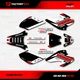 Black White Red Shift Racing Graphics kit fits 01-03 Honda XR80 Xr100 XR 80 100