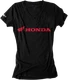 FACTORY EFFEX Women's Honda V-Neck T-shirt - Black - Large 16-88344