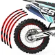 21" 18" A01B Stripe Dirt Bike Wheel Rim Stickers For Honda CRF 450L 19-20