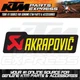 NEW KTM OEM AKRAPOVIC EXHAUST SILENCER HEAT RESISTANT STICKER DECAL 90505989080
