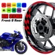 AA01 17 inch Wheel Rim Sticker Checkered For Honda CB500X 15-18 15 16 17 18