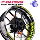 Rim Sticker Decals 17 inch AA02 Set For Aprilia RSV4 R APRC 11-15 11 12 13 14