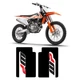 WP Suspension Bike Upper Forks Decal Stickers Graphic Set Black KTM