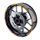 For Suzuki SV 650X 19-20 0 Wheel Edge Rim Stickers 17 inch S04B Orange