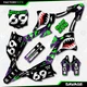 Purple Green Savage Camo Racing Graphics Kit fit 22-25 Kawasaki KX85 Kx 85 Decal