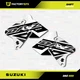 Gray Shift Shroud Graphic Kit fits Suzuki DRZ400SM Drz400s drz400 DRZ Decal grey