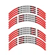 Red STRIPE 17 inch Edge Rim Sticker For Kawasaki VULCAN S 650 EN650 16 17 18 19