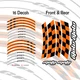 GP01 17" Wheel Decal Stickers Set For Yamaha FZ07 MT-07 18 19 20 21