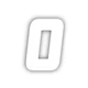 Factory Effex 3pk Racer Digits 5.5in #0 Numbers White 09-10040