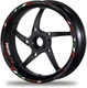 Motorcycle Wheel Decals Rim Stickers Ducati Panigale 899 959 1199 1299 Black Red