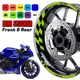 AA01 17 inch Wheel Rim Sticker Checkered For Yamaha FZ07 MT-07 18-20 18 19 20