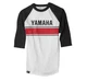 Factory Effex Men's Yamaha Vintage Baseball Tee 2XL White/Black 17-87238
