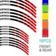 21" 18" A01B Stripe Dirt Bike Wheel Rim Stickers For BETA 520 RS 11-14 13 12