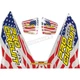 Pro Circuit Stars and Stripes T-6 Exhaust Decals - DC22T6-SS