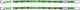 Factory Effex 1.5" Black/Green Kawasaki Tie-Downs (22-45182)