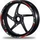 Motorcycle Wheel Decals Rim Stickers Ducati Panigale 899 959 1199 1299 Red