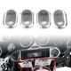 Fit Harley Touring Electra Glide Road Glide Brushed Panel Switch Covers Chrome