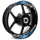 For Suzuki Bandit GSF 1250 07-18 17 Wheel Inner Rim Stickers 17 inch S07B Aqua