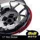17" White Rim Wheel Decals Stickers AA02 For Kawasaki NINJA 400 EX400 18-20 19