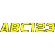 Hardline I.D. Sticker Kit - 700 Series - Yellow | YEBLK700