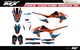 Fit KTM XCW XCFW EXC EXCF 2020 to 2023 & 2019 to 2022 SX SXF XC XCF graphic kit