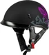 GMAX H96510963 HH-65 CORVUS HELMET W/ PEAK, MATTE BLACK/PURPLE/GREY XS
