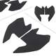 Tank Traction Side Pad Gas Knee Grip Protective Decal Fit BMW G310R 2017-2019