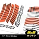AA02 17" Wheel Rim Stickers Stripes Tape White For Ducati 959 PANIGALE 15-19 18