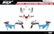 Fits YAMAHA YFZ450R 450X (2014 to 2024) graphic kit decals stickers racing yfz