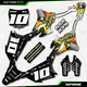 White Spark Racing Graphics Kit fits 22-25 Kawasaki KX85 Kx112 Decal Kx 85 112