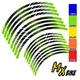 Line Dirt Bike Rim Wraps Sticker For Kawasaki KLX 400R 03-05 04