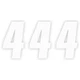 FACTORY EFFEX FACTORY 6" NUMBER WHITE #4 08-90054