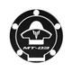For YAMAHA MT03 MT-03 2018-2024 3D carbon fiber texture fuel tank cap sticker .