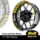 AA02 17" Wheel Rim Stickers Stripes Tape Yellow For Ducati Monster 400 97-04 97