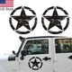 2pcs 20" Black Distressed Military Pentagram Car Trunk Side Door Decal Stickers
