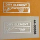 DRY ELEMENT Canflo Air Cleaner silver air filter sticker BSA A65T A50 Star each