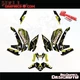 GRAPHICS KIT DECALS STICKERS  PaintStain Yellow FOR YAMAHA MT 09 2021-2023 MT09
